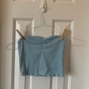 baby blue sweetheart tube top